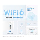 Productafbeelding TP-Link Router to WIFI6 1501Mbps 2xRJ45 1G - 2xDeco X10 Mesh System